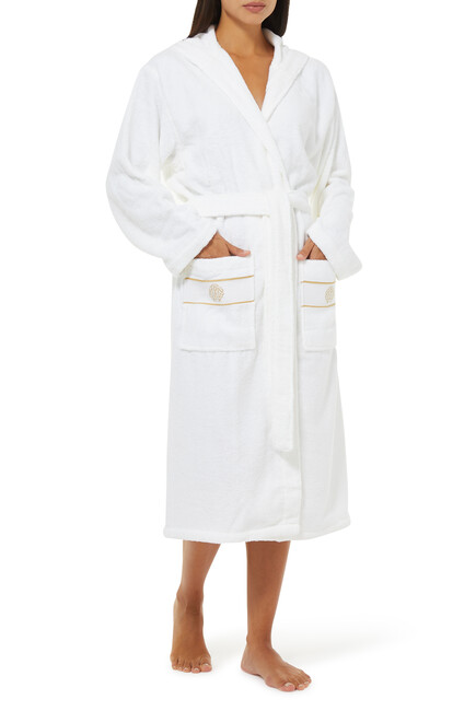 Logo Cotton Bathrobe